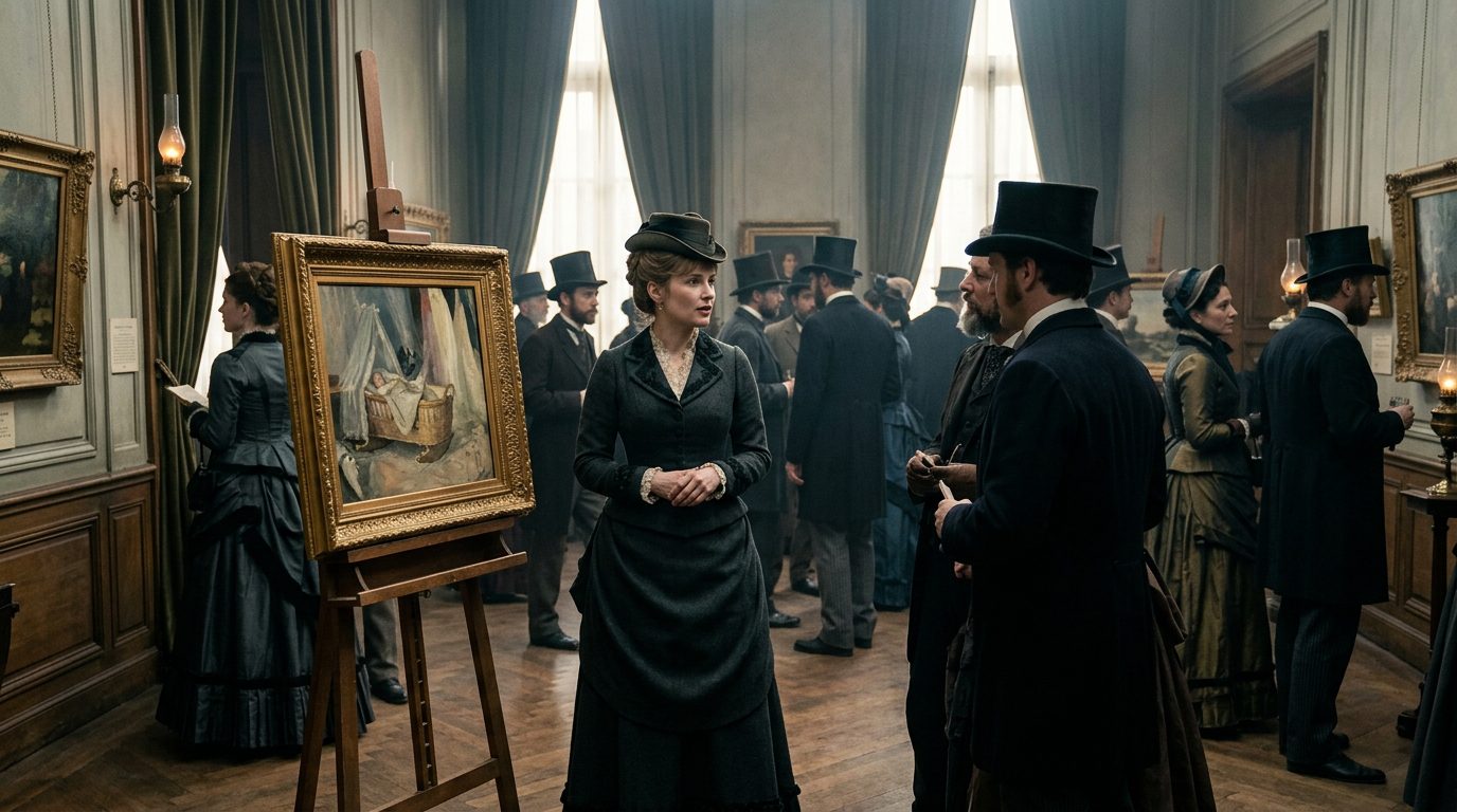 Berthe Morisot Became the First Woman Impressionist and Outsold Monet - Historical illustration