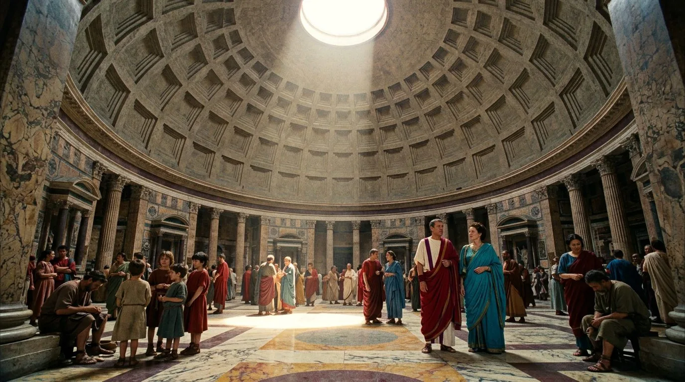The Pantheon’s Impossible Concrete Dome - Historical illustration
