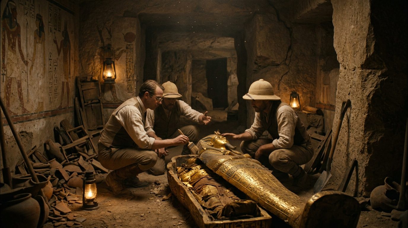 KV55: The Tomb Where Pharaoh Disappeared - Historical illustration