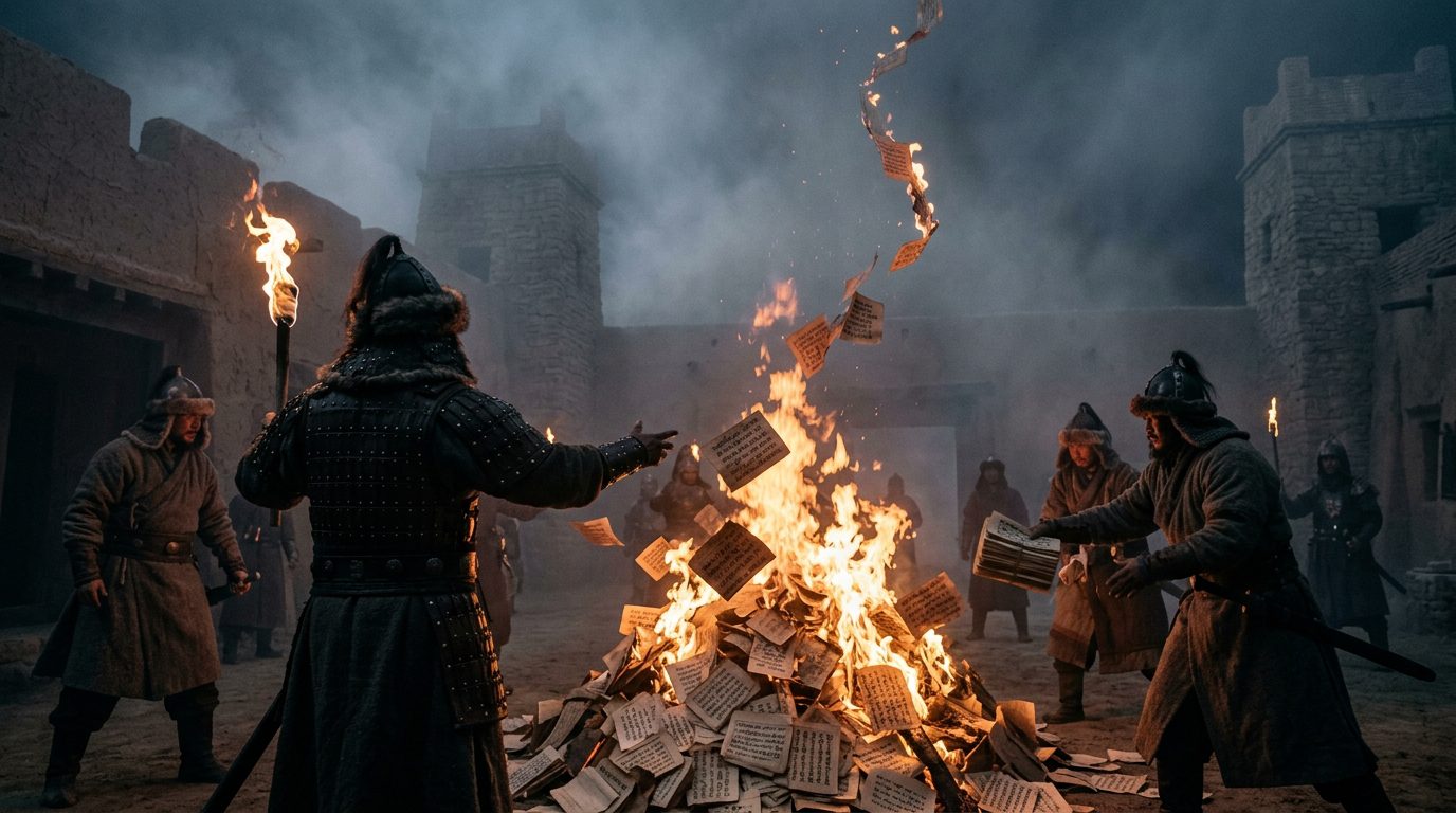 Tangut Script: Genghis Khan’s Most Thorough Book Burning - Historical illustration