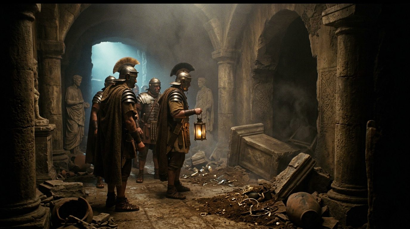 Rome’s Golden Menorah Vanished After the Vandals Struck - Historical illustration