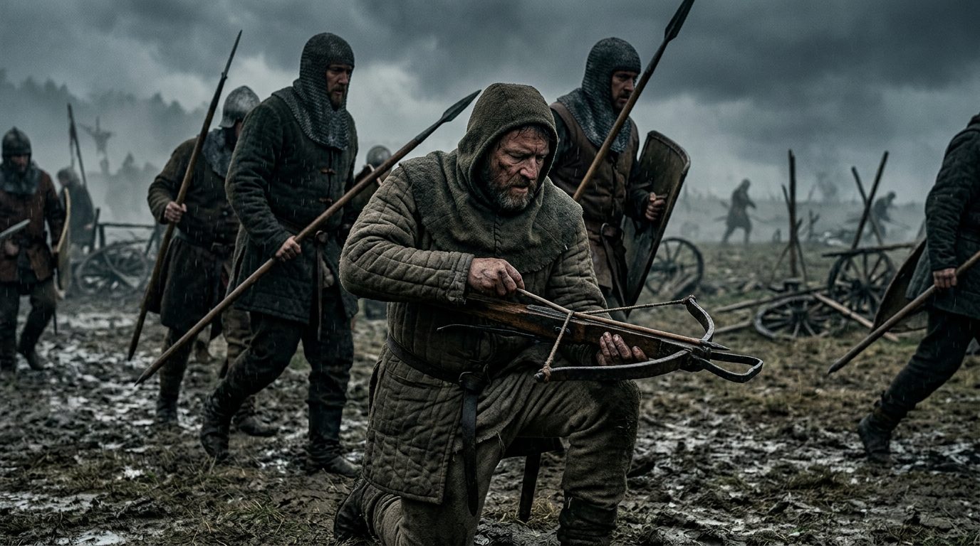The Crossbow - The Great Equalizer - The King (2019), Kingdom of Heaven style cinematic historical scene