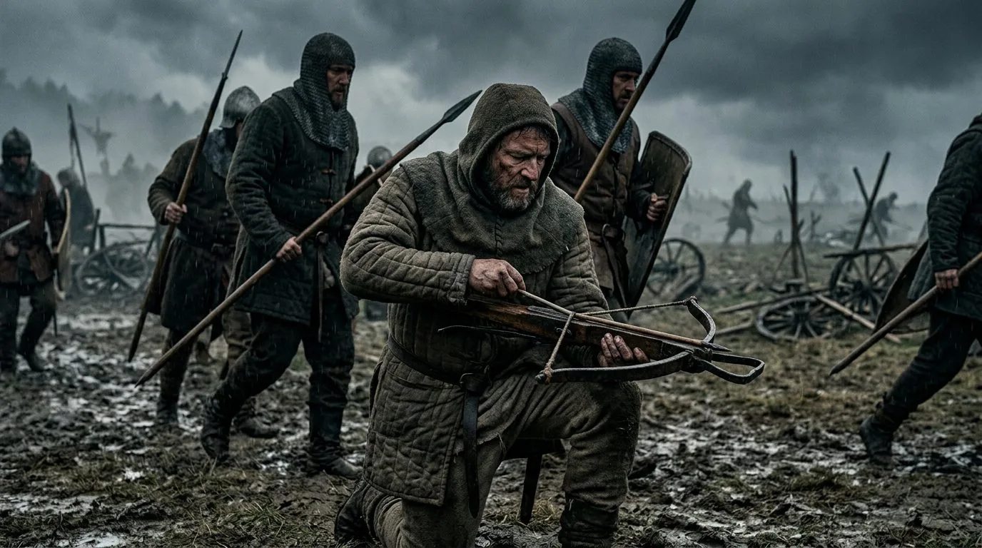 The Crossbow - The Great Equalizer - The King (2019), Kingdom of Heaven style cinematic historical scene