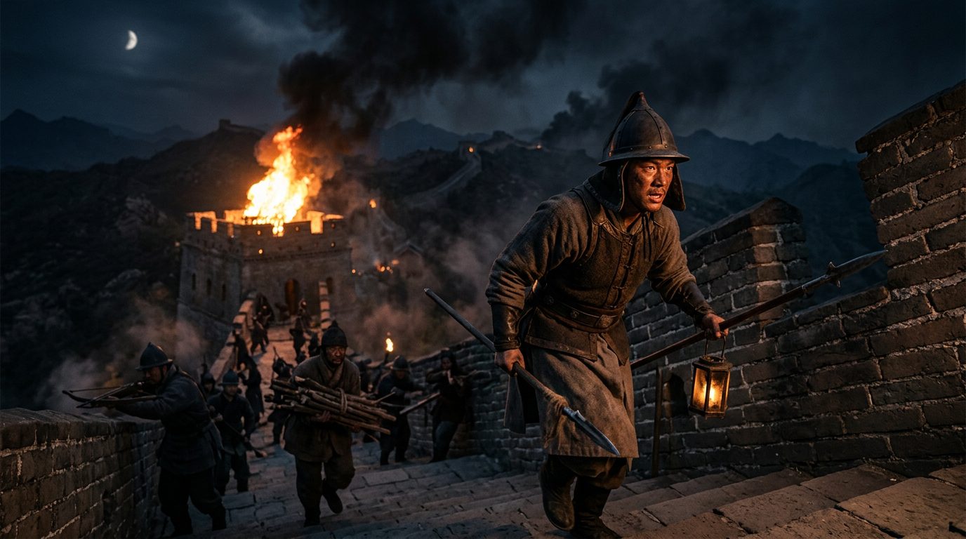 The Great Wall’s Beacon System: Ancient China’s 750-Mile Communication Network - Historical illustration