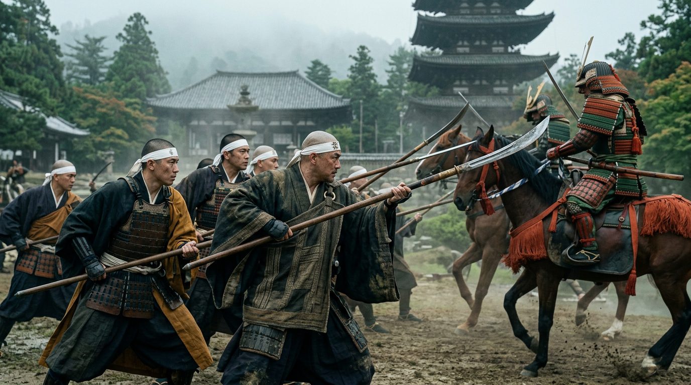 Naginata: The Bladed Polearm That Kept Cavalry at Bay - Historical illustration
