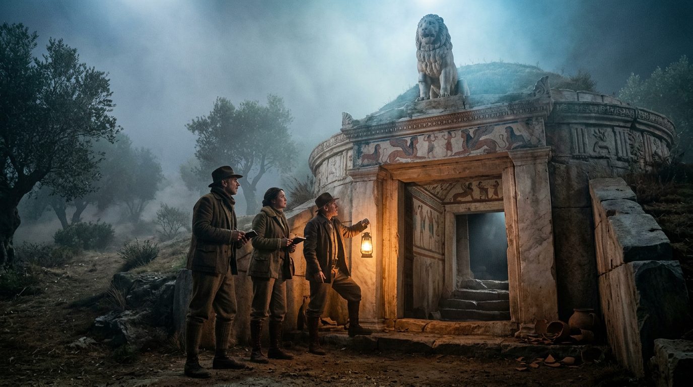 The Tomb of Amphipolis: Greece’s Astronomical Enigma - Historical illustration