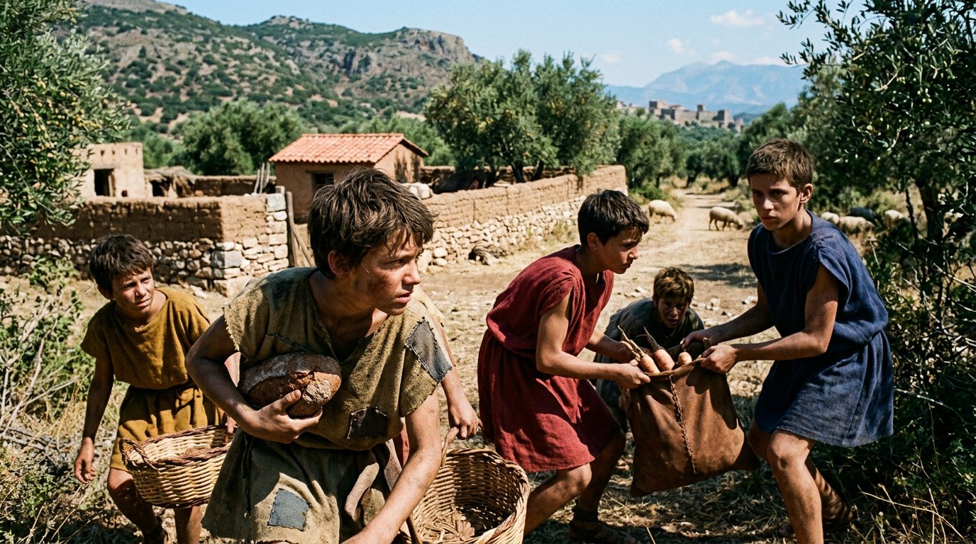 Controlled Starvation Forced Boys to Become Expert Thieves - Historical illustration