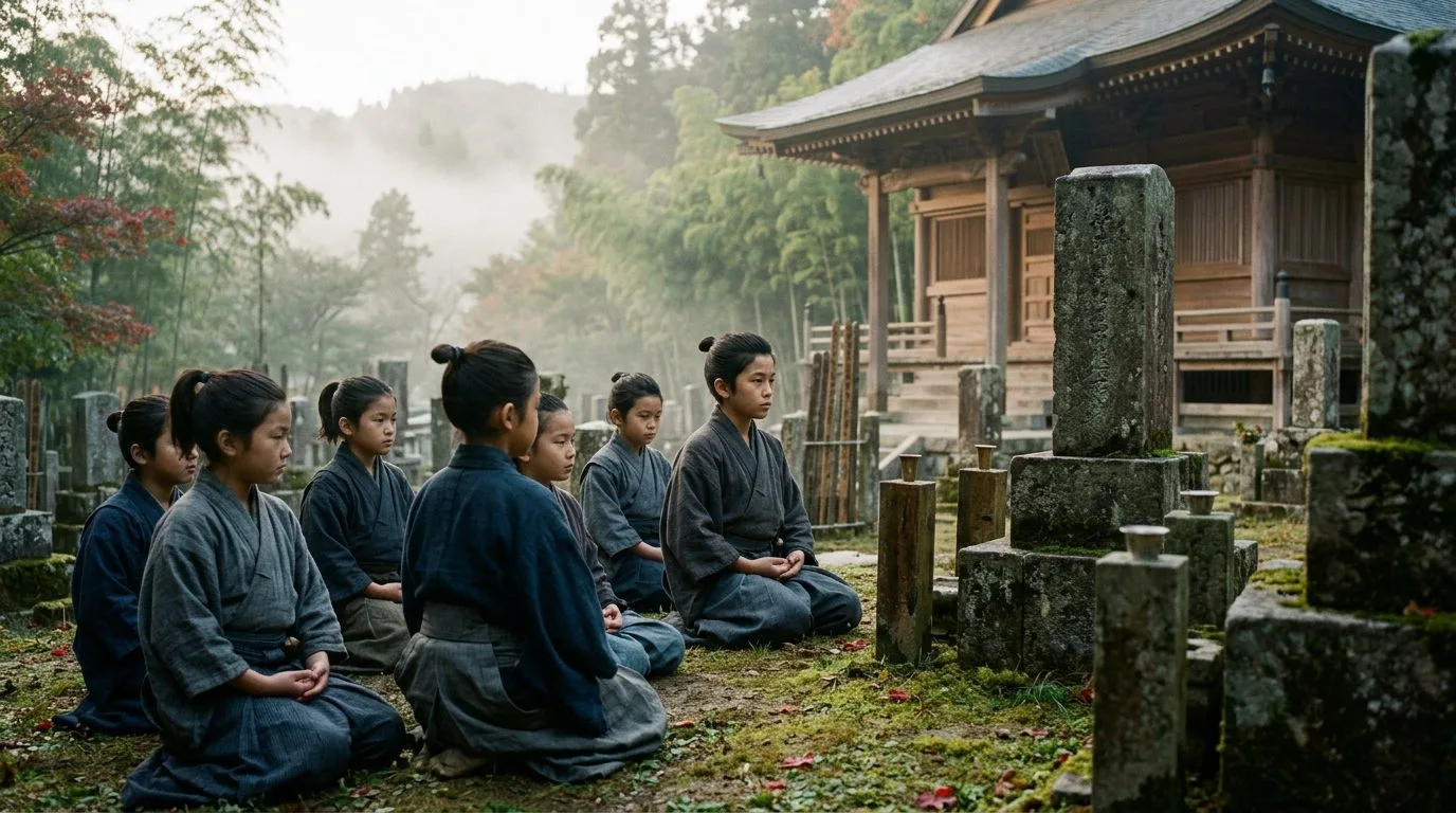 Yu (Courage) - Training to Welcome Death From Age Seven - Historical illustration