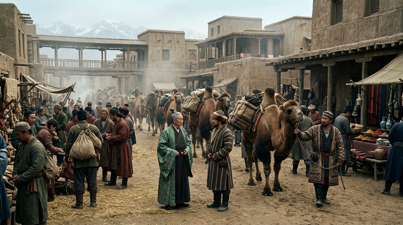 Kashgar: Where Three Empires Met - Historical illustration