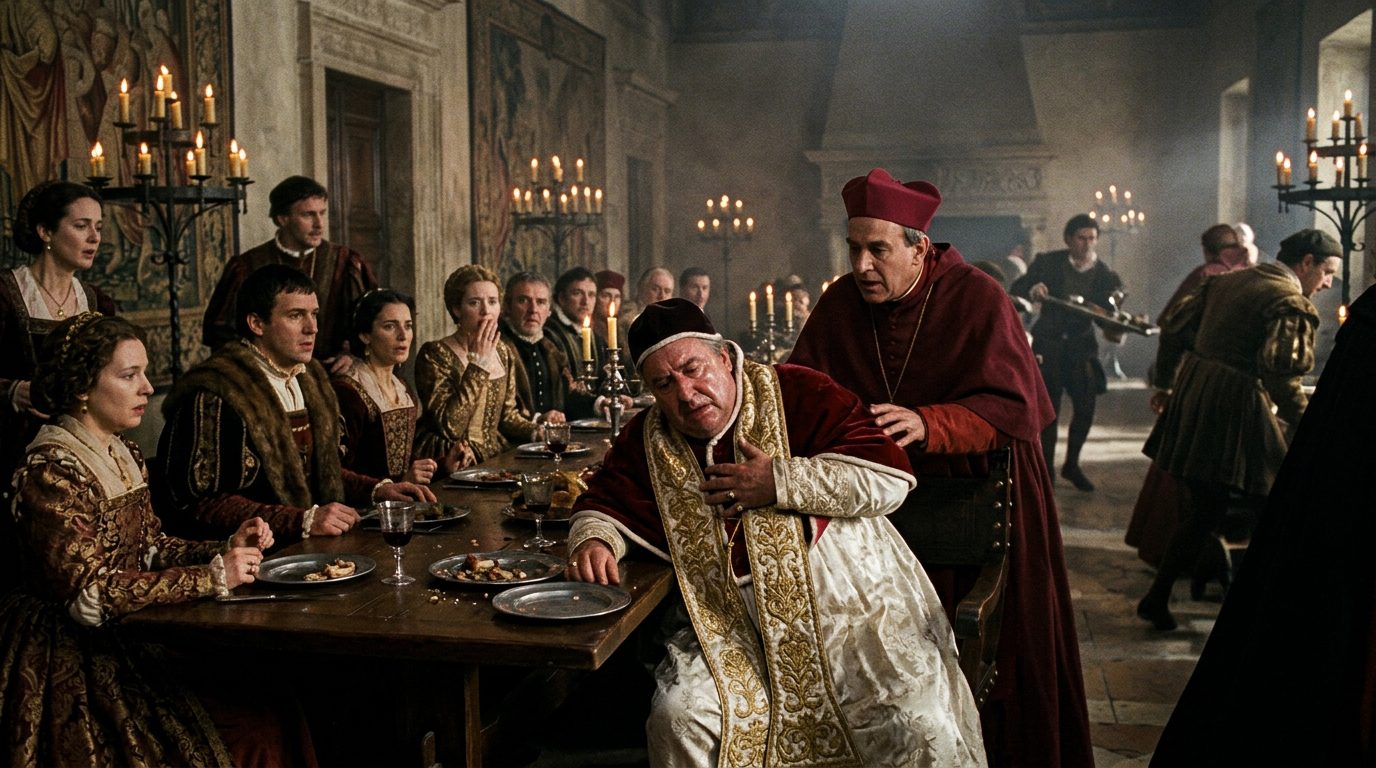 Pope Alexander VI’s Poison Party Gone Wrong - Historical illustration