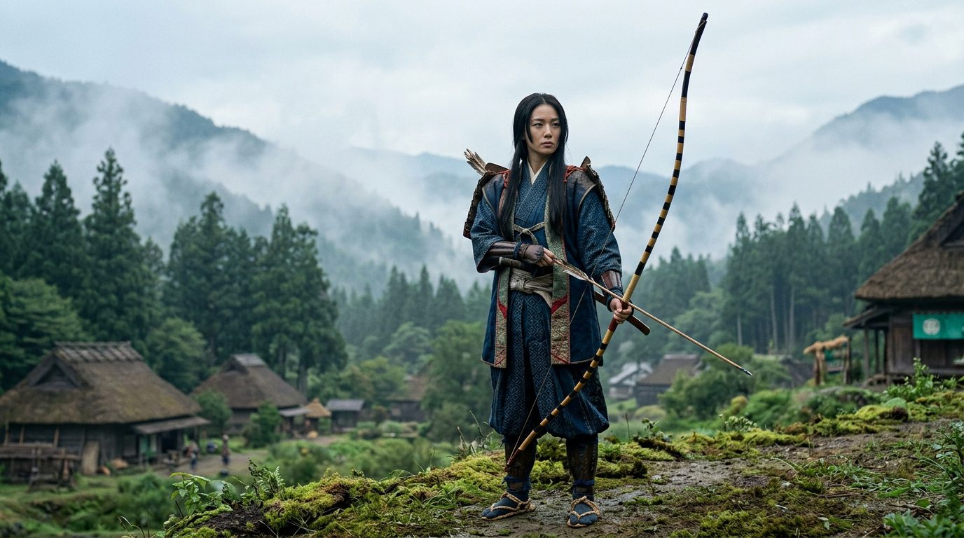 Yumi: The Asymmetrical War Bow - Historical illustration