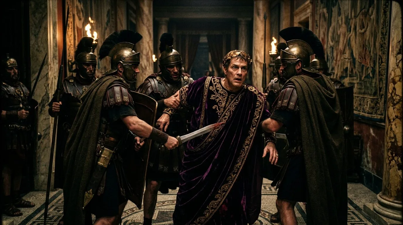 Caligula: Assassinated by His Own Guards - Historical illustration