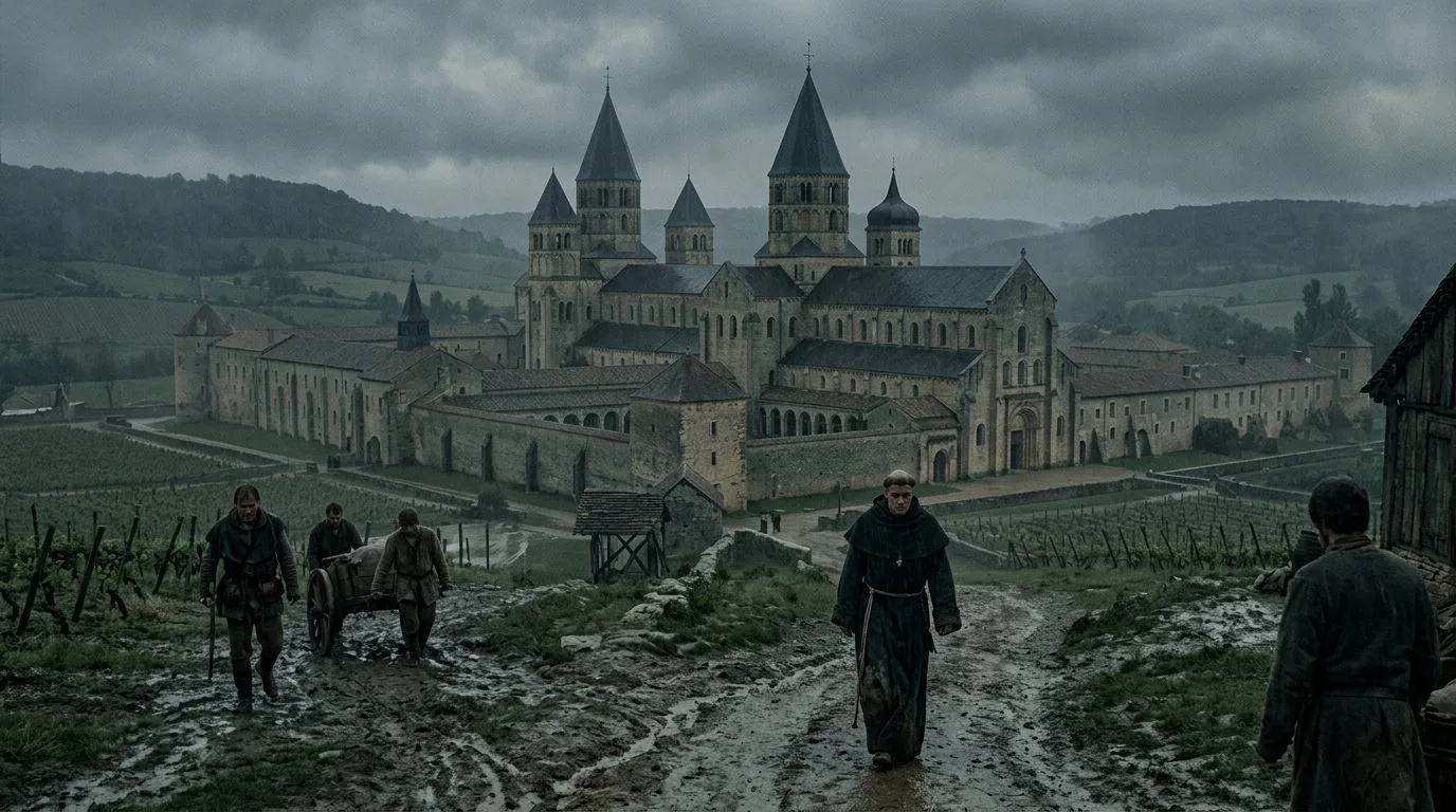 Cluny Abbey: Medieval Europe’s Powerhouse - Historical illustration