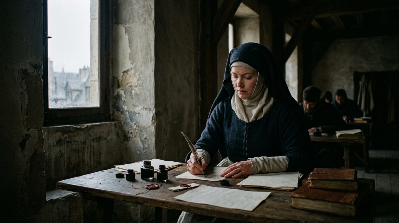 Christine de Pizan - Europe’s First Professional Woman Writer - Historical illustration