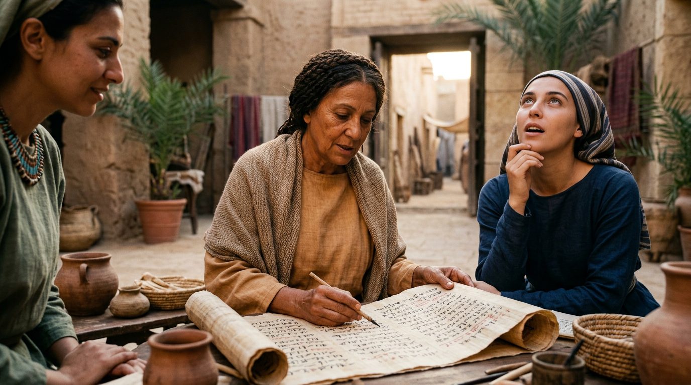Egyptian Papyrus Captured a Woman’s Voice 3,300 Years Ago - Historical illustration