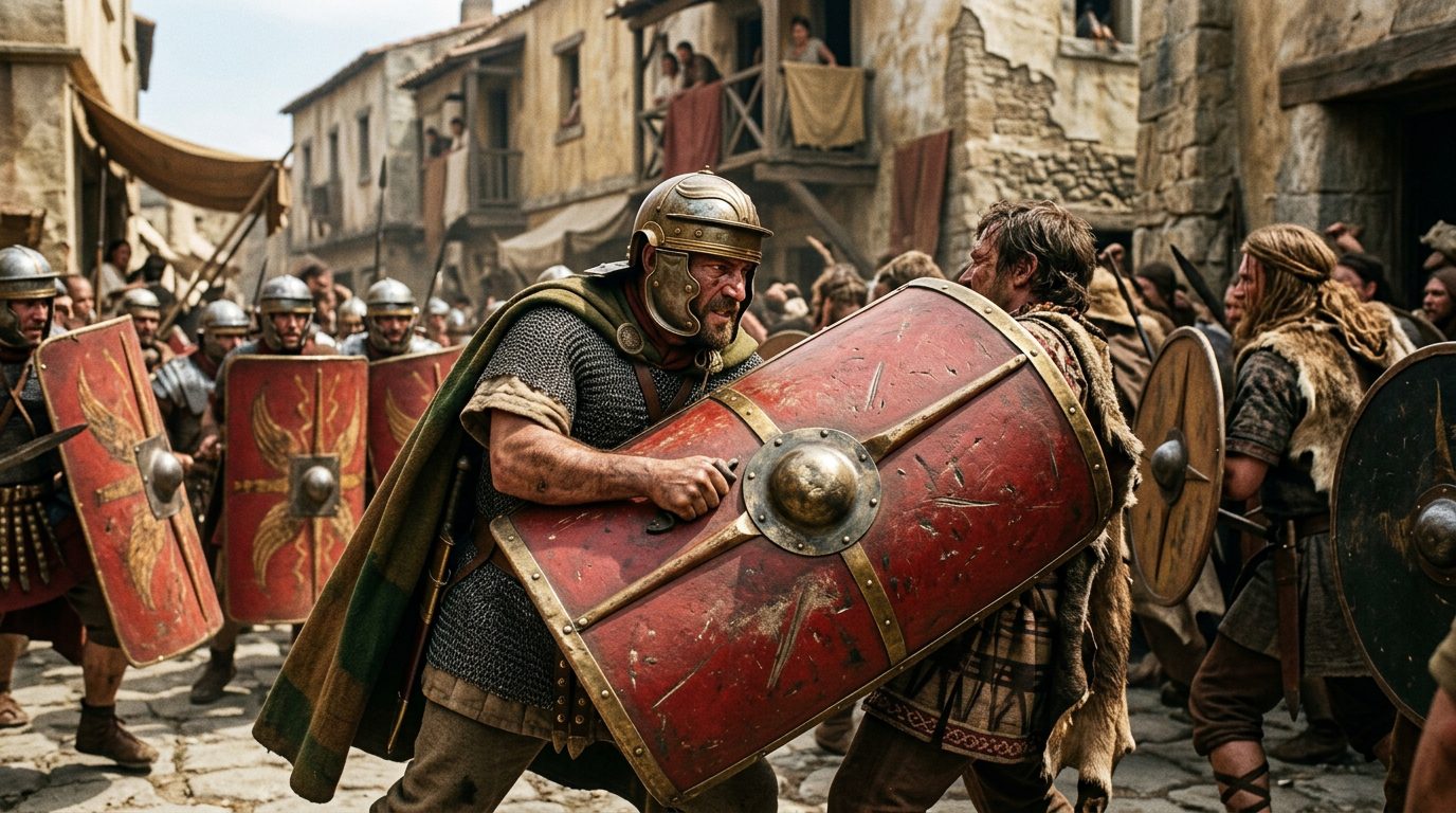 Scutum: The Shield That Became a Weapon - Historical illustration
