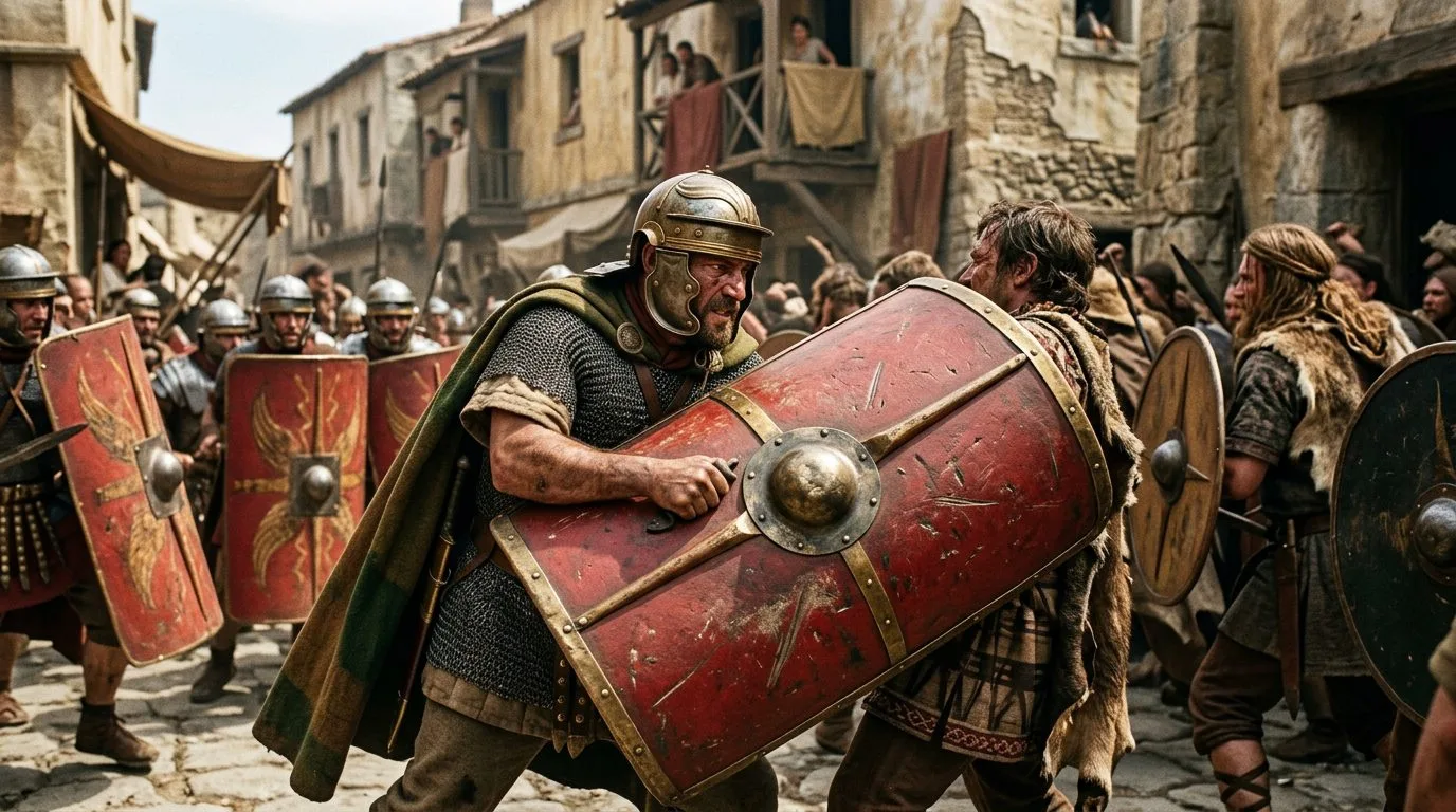 Scutum: The Shield That Became a Weapon - Historical illustration