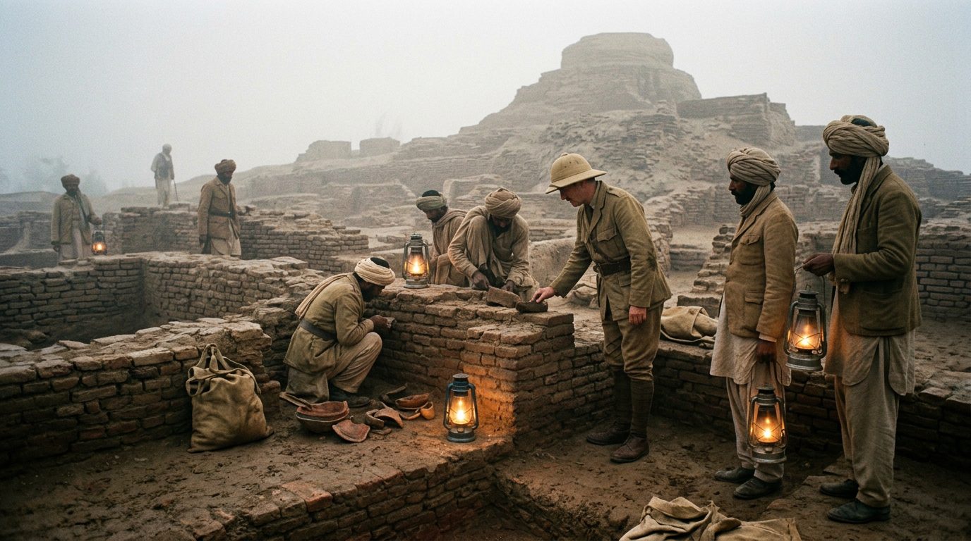 Mohenjo-daro: The Drowned City of the Indus - Historical illustration