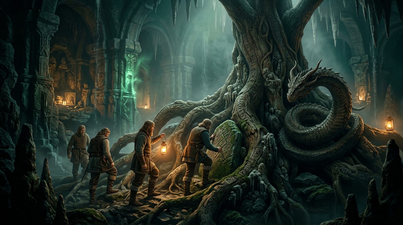 Norse Yggdrasil Rooted Death Into Reality’s Foundation - Historical illustration