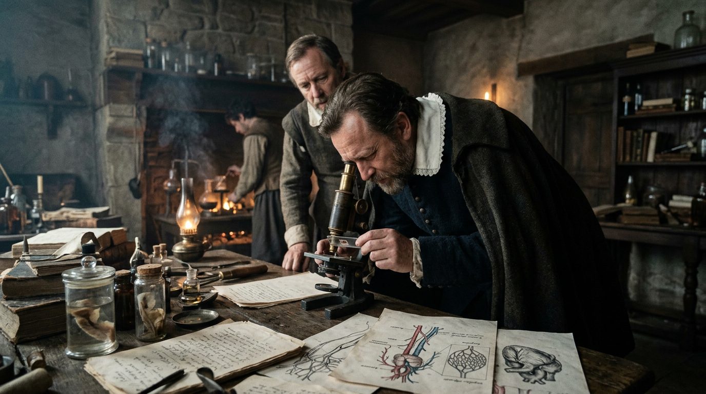 Malpighi Saw What Harvey Could Only Theorize - Historical illustration