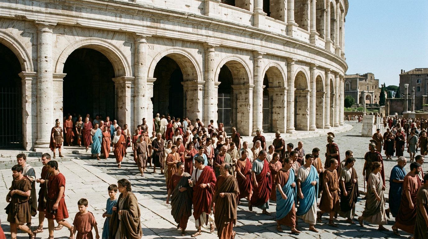 Colosseum’s Revolutionary Crowd Control - Historical illustration
