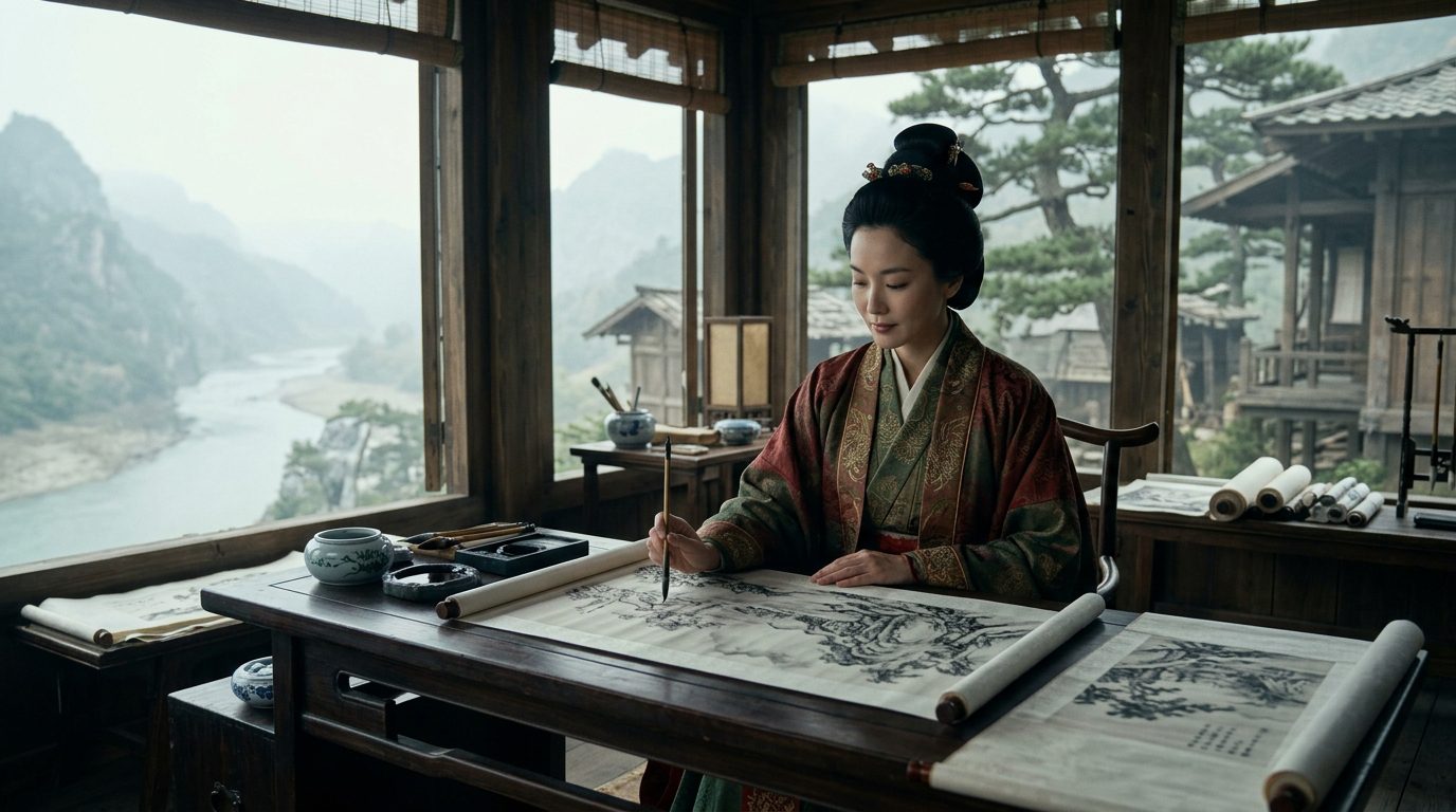 Wen Shu Painted Landscapes So Masterfully That Collectors Attributed Them to Men - Historical illustration