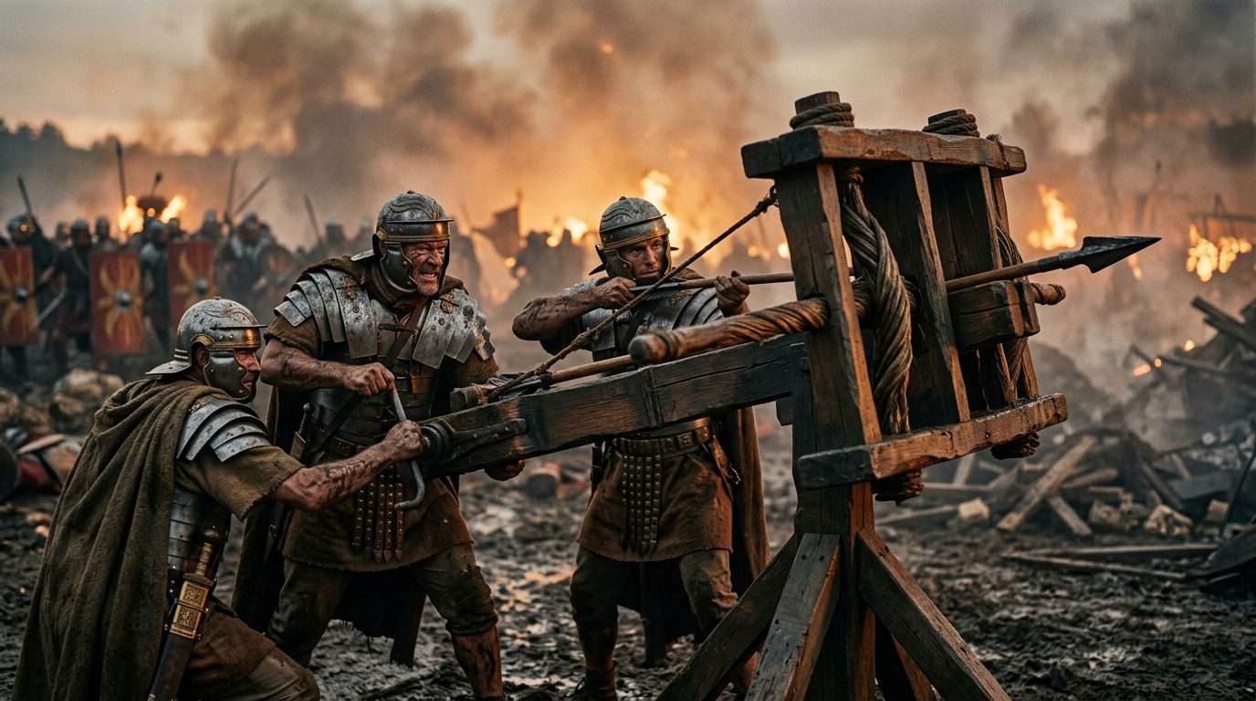Ballista: Rome’s Artillery That Could Skewer Multiple Soldiers - 1917, Saving Private Ryan style cinematic historical scene