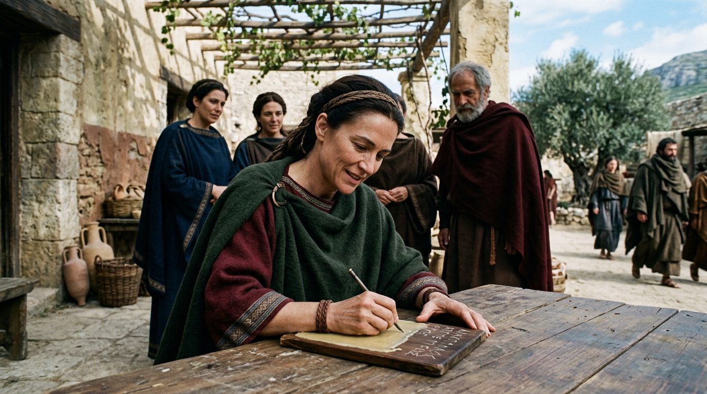 Queen Gorgo of Sparta Decoded the Message That Saved Greece - Historical illustration