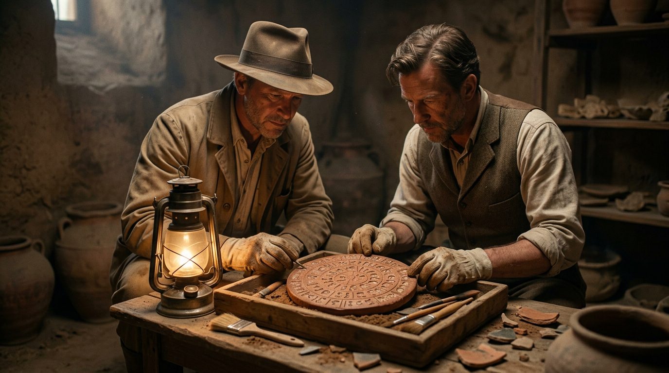 The Phaistos Disc: Minoan Writing That Defies Translation - Historical illustration