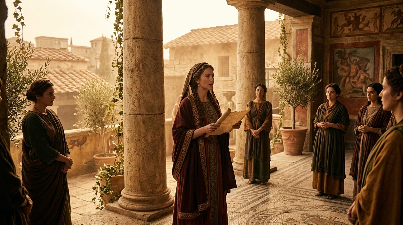Sulpicia: Rome’s Only Complete Female Voice - Historical illustration