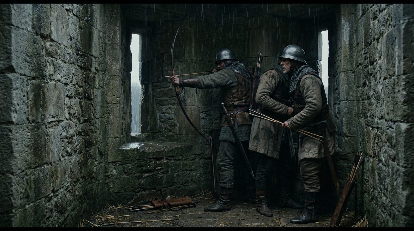 Arrow Slits Turned Archers Into Invisible Killers - Historical illustration