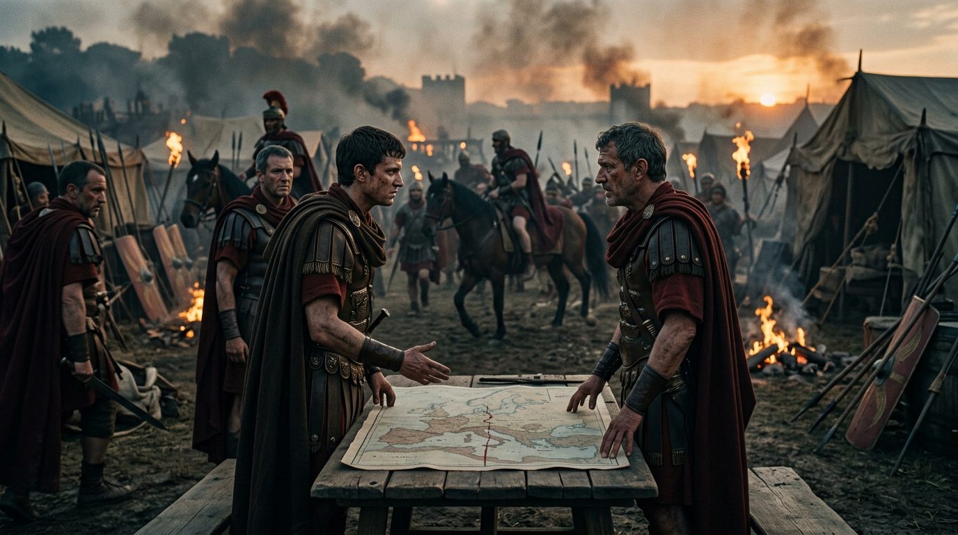 Treaty of Brundisium: The Peace That Made the Roman Empire Possible - Historical illustration
