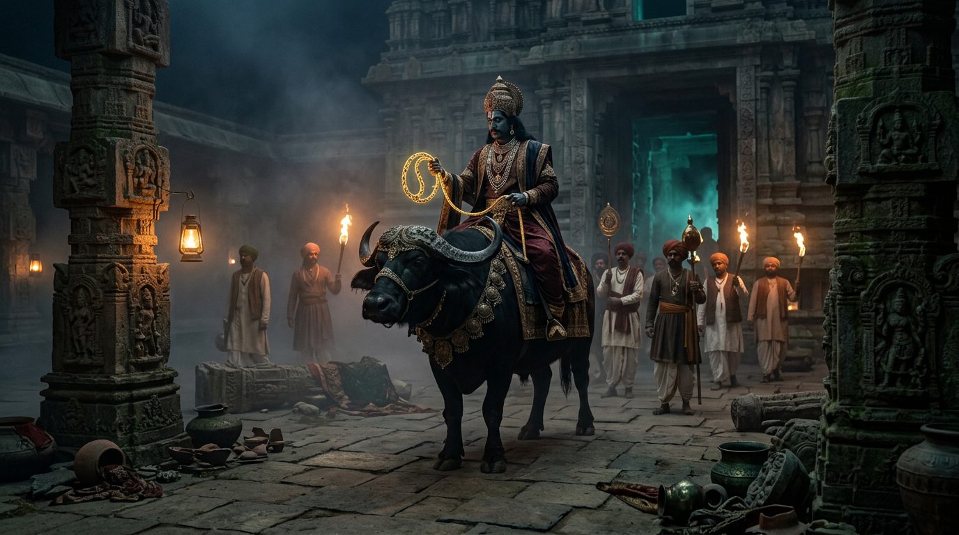 Hindu Yama Brought Death as Dharma’s Necessary Function - Historical illustration