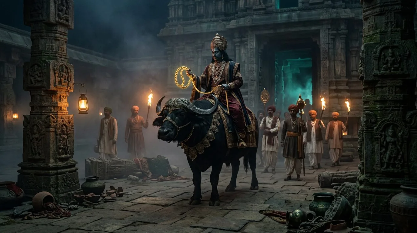 Hindu Yama Brought Death as Dharma’s Necessary Function - Historical illustration