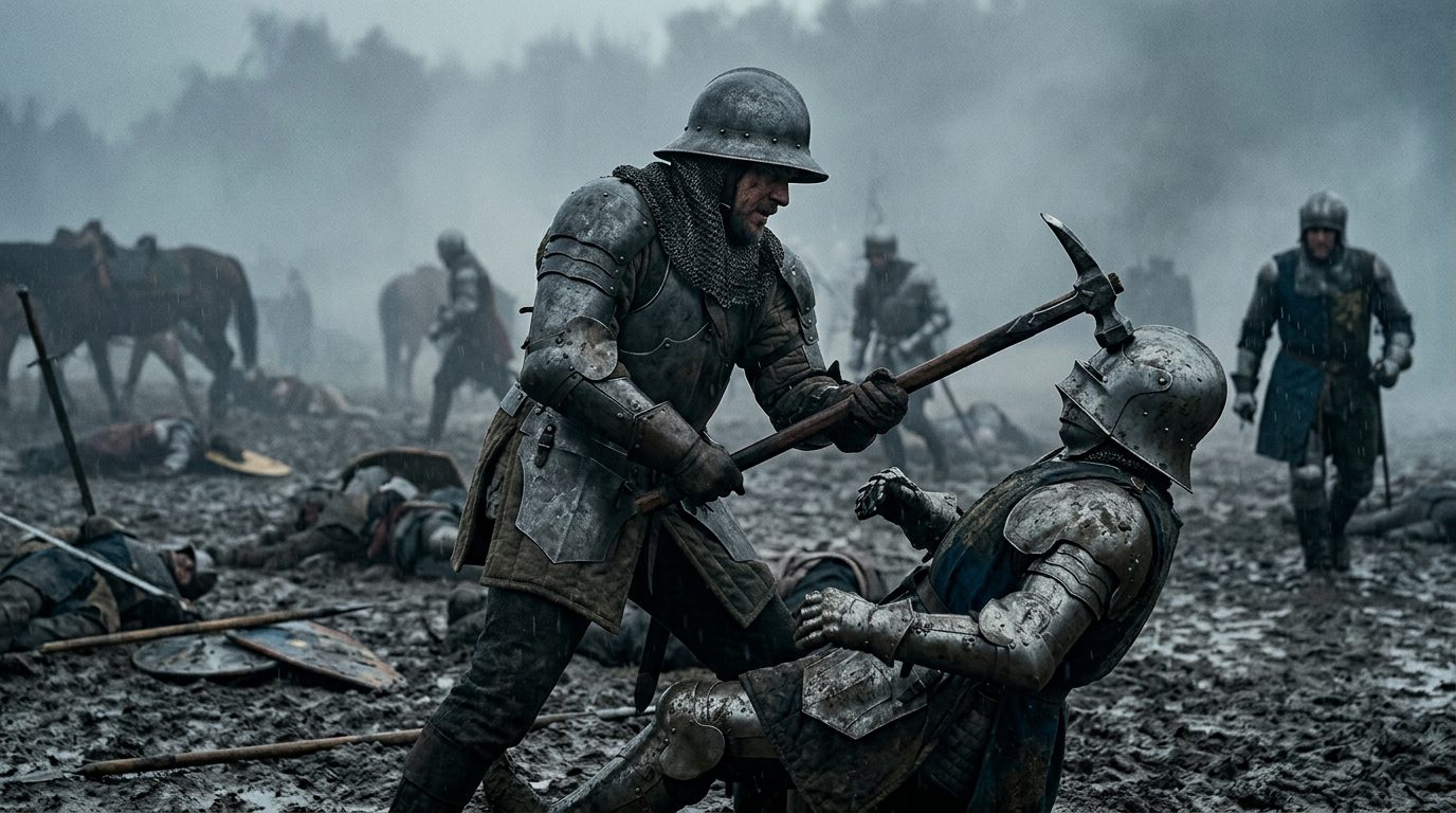 The War Hammer - Blunt Force Evolution - The King (2019), Kingdom of Heaven style cinematic historical scene