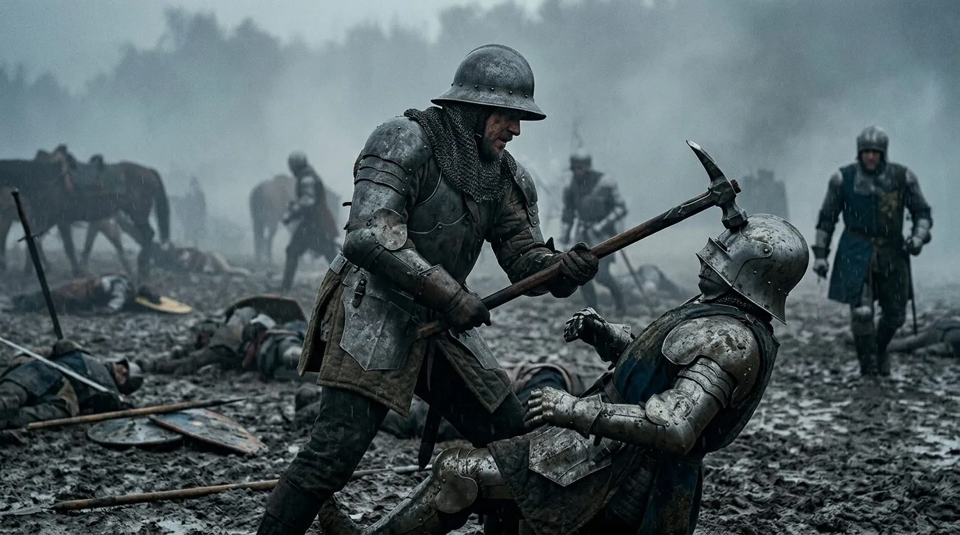 The War Hammer - Blunt Force Evolution - The King (2019), Kingdom of Heaven style cinematic historical scene
