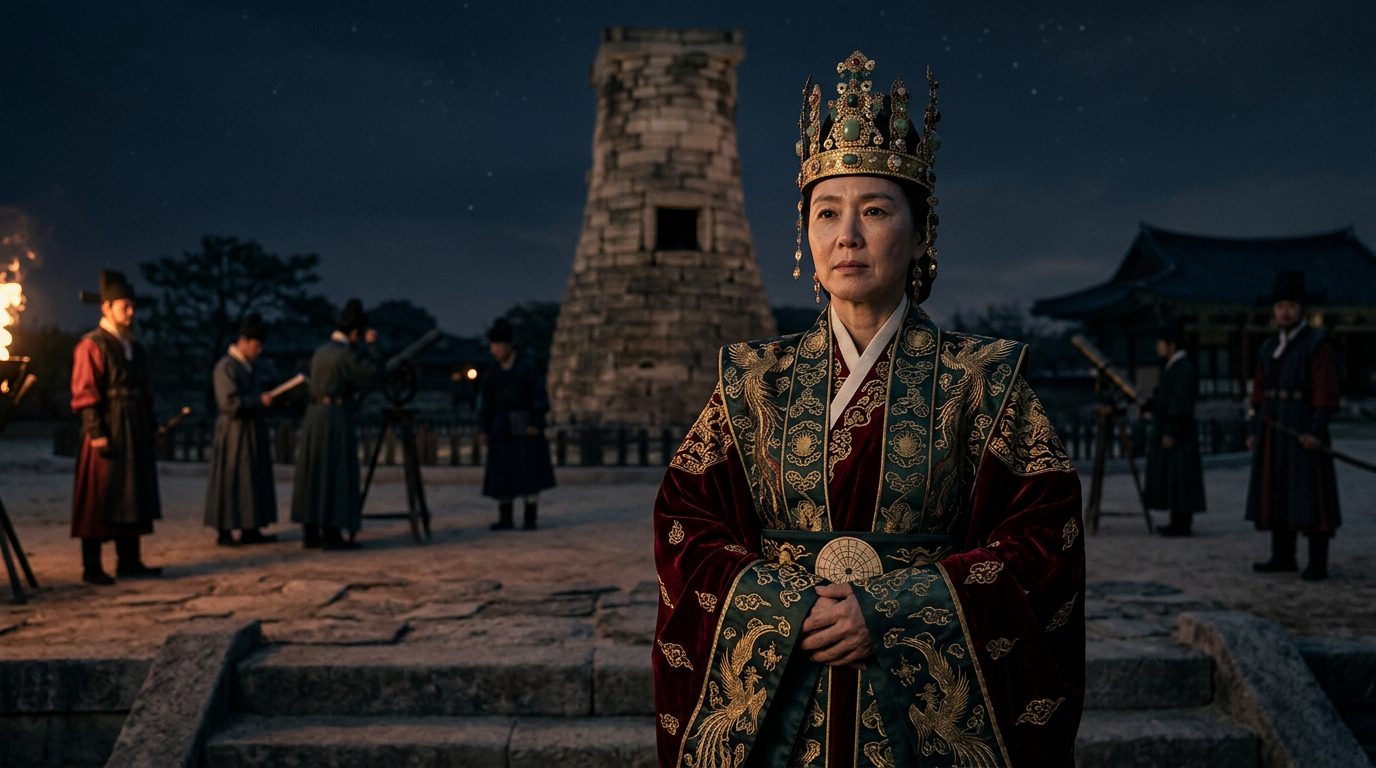 Queen Seondeok of Silla - Korea’s Celestial Scholar-Monarch - Historical illustration