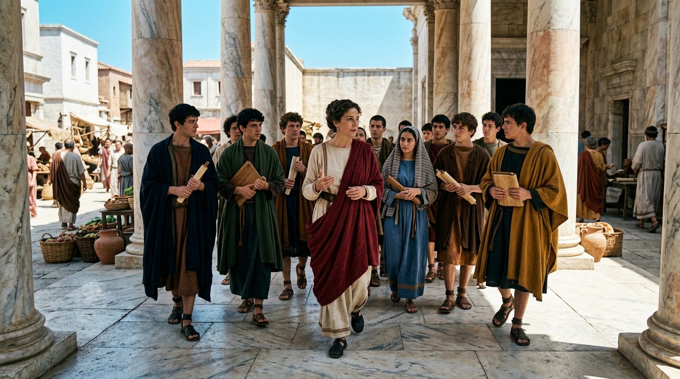 Hypatia of Alexandria Led the Ancient World’s Greatest Library - Historical illustration