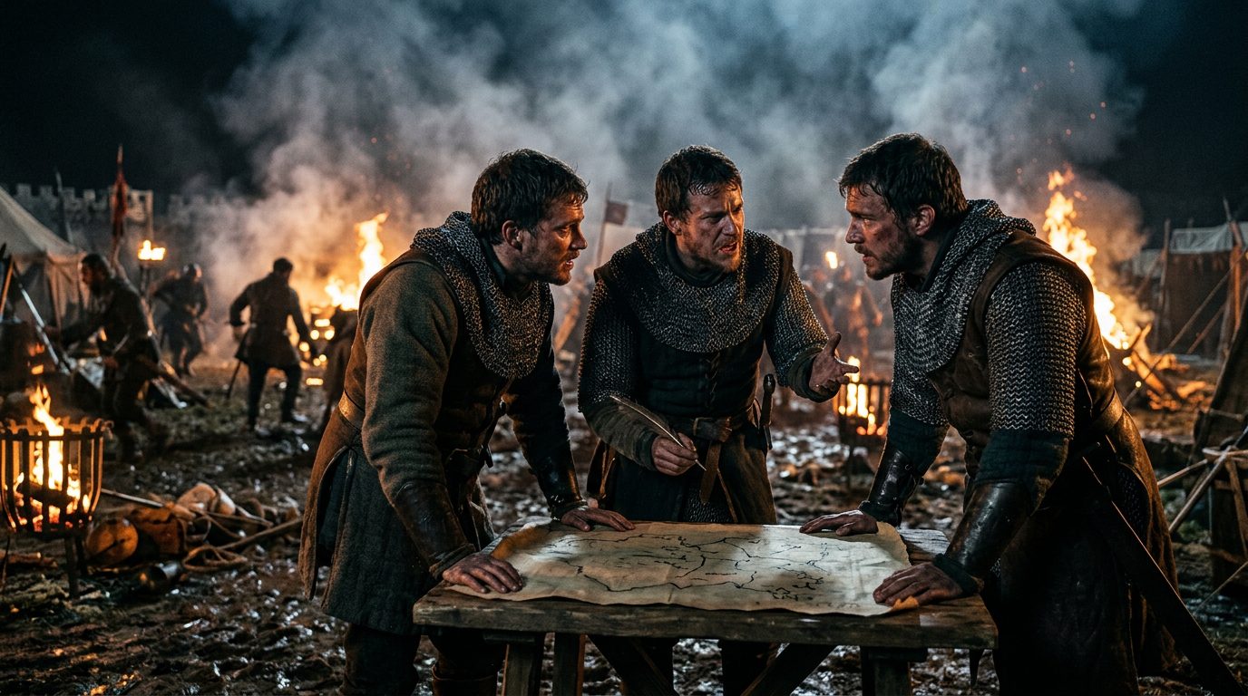 Treaty of Verdun: Three Brothers Accidentally Invent France and Germany - Historical illustration