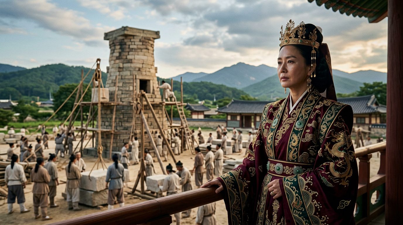 Queen Seondeok Built Asia’s Oldest Surviving Observatory - Historical illustration