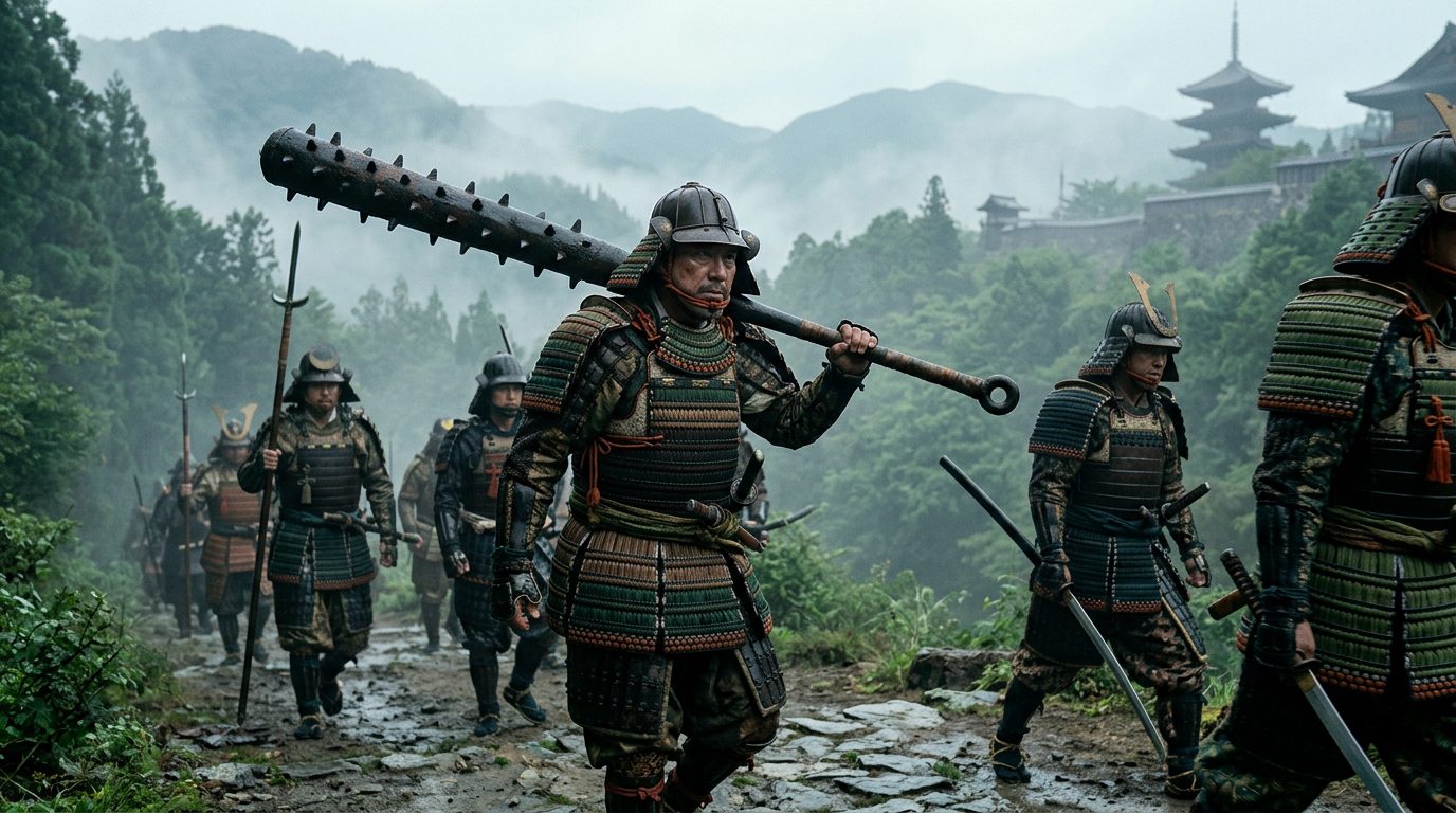 Kanabō: The Iron War Club That Crushed Armor Like Paper - Historical illustration