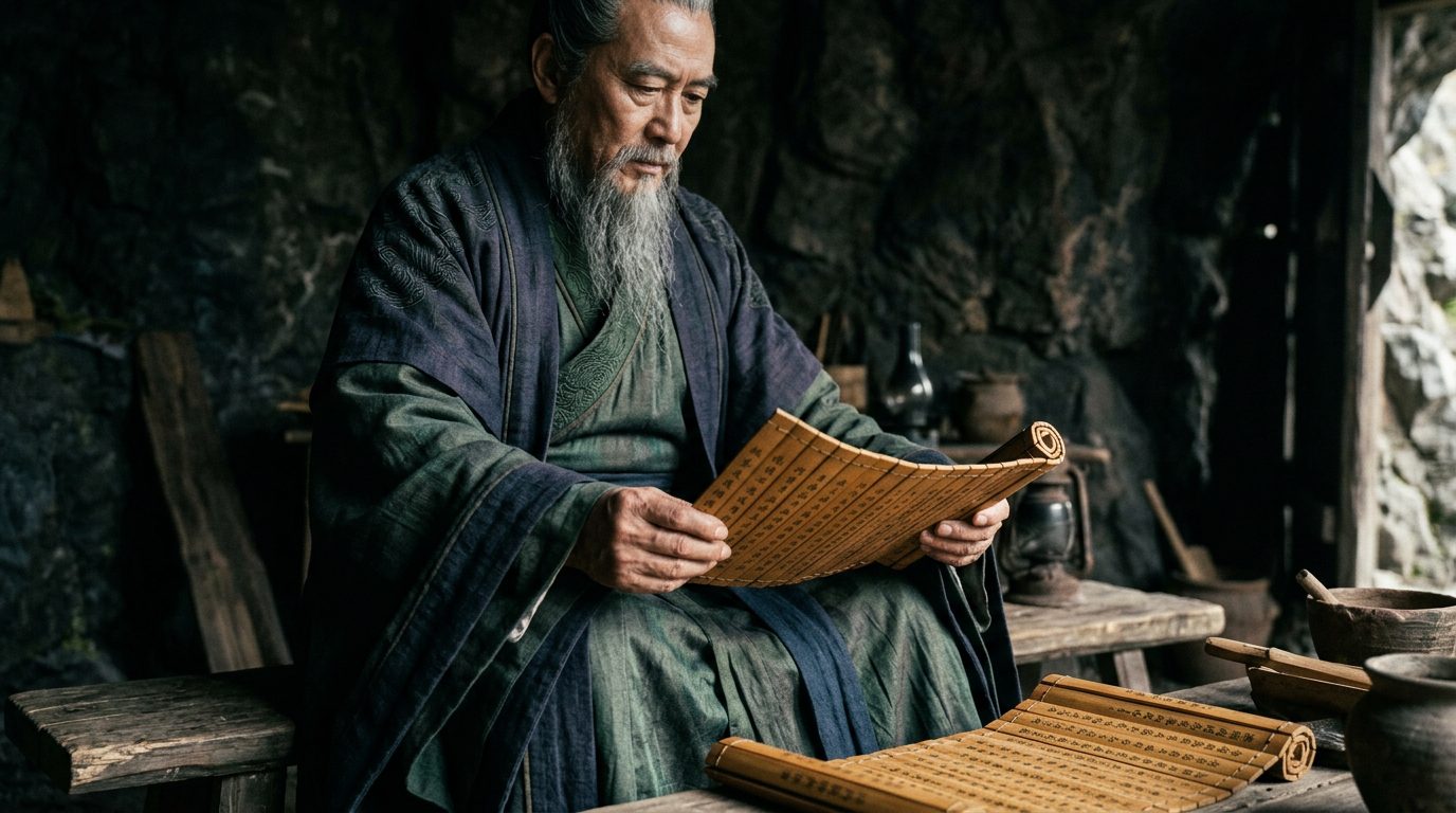 Laozi Founded Daoism with One Mysterious Text - Historical illustration