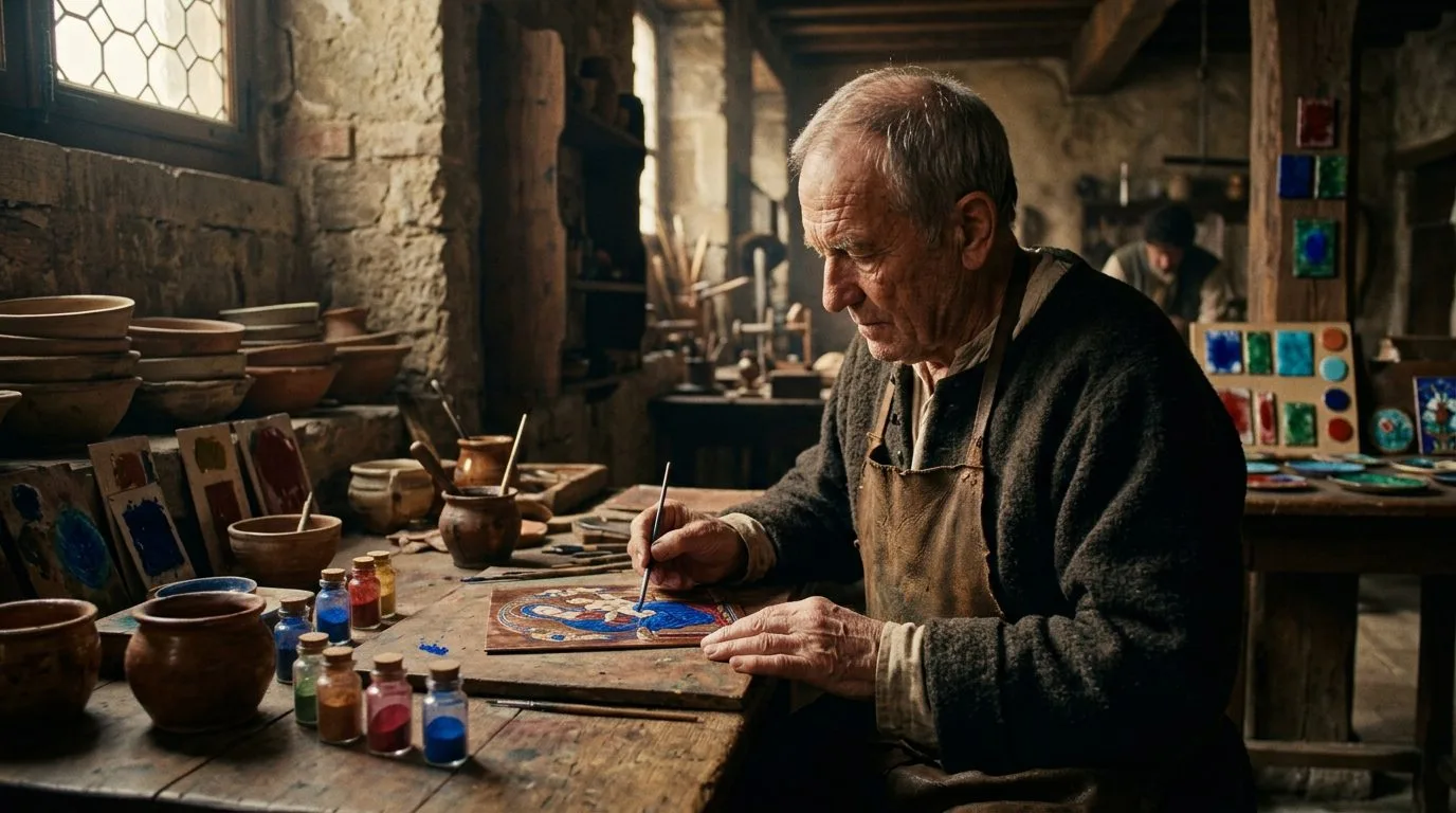 Enamel Pigments That Time Cannot Fade - Historical illustration