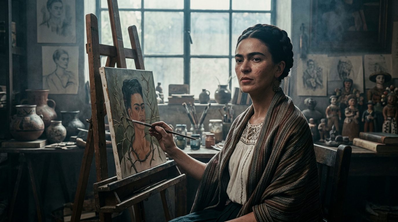 Frida Kahlo Turned Personal Suffering Into Revolutionary Self-Portraits That Redefined the Genre - Historical illustration