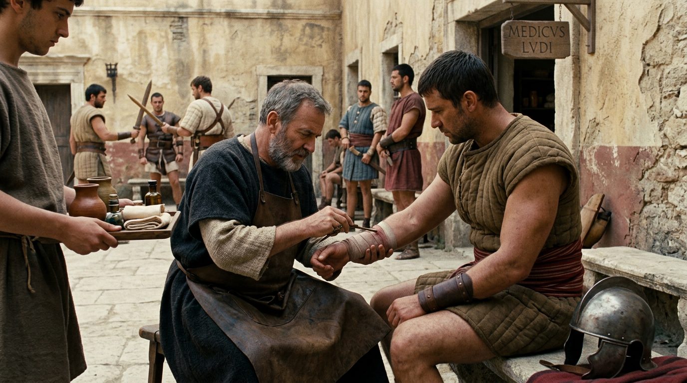 Gladiators Received Better Healthcare Than Roman Soldiers - Historical illustration