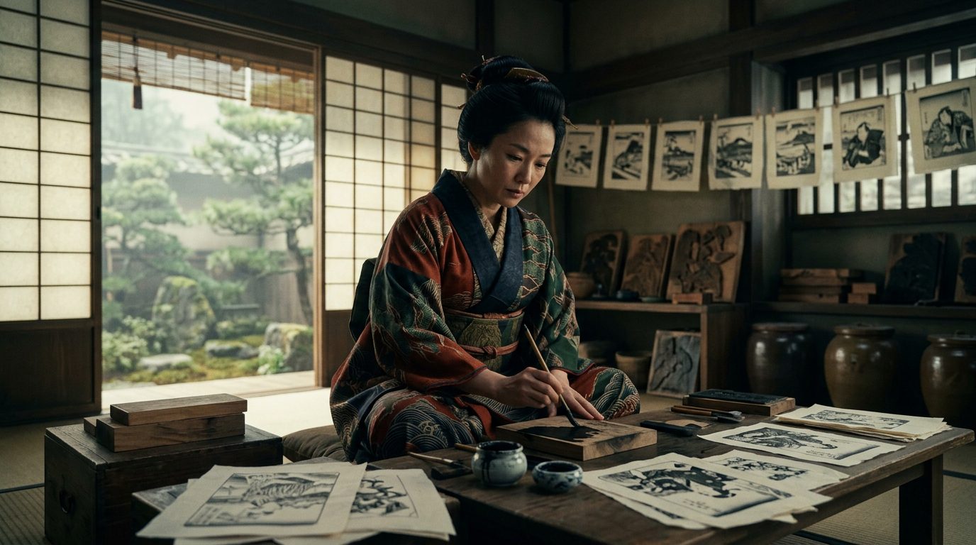 Sugimura Jihei’s Anonymous Wife Designed Erotic Prints That Scandalized Edo Society - Historical illustration