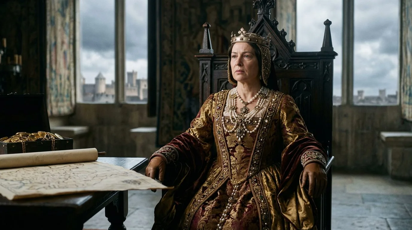 Isabella I of Castile - Patron of Discovery and Justice - Historical illustration