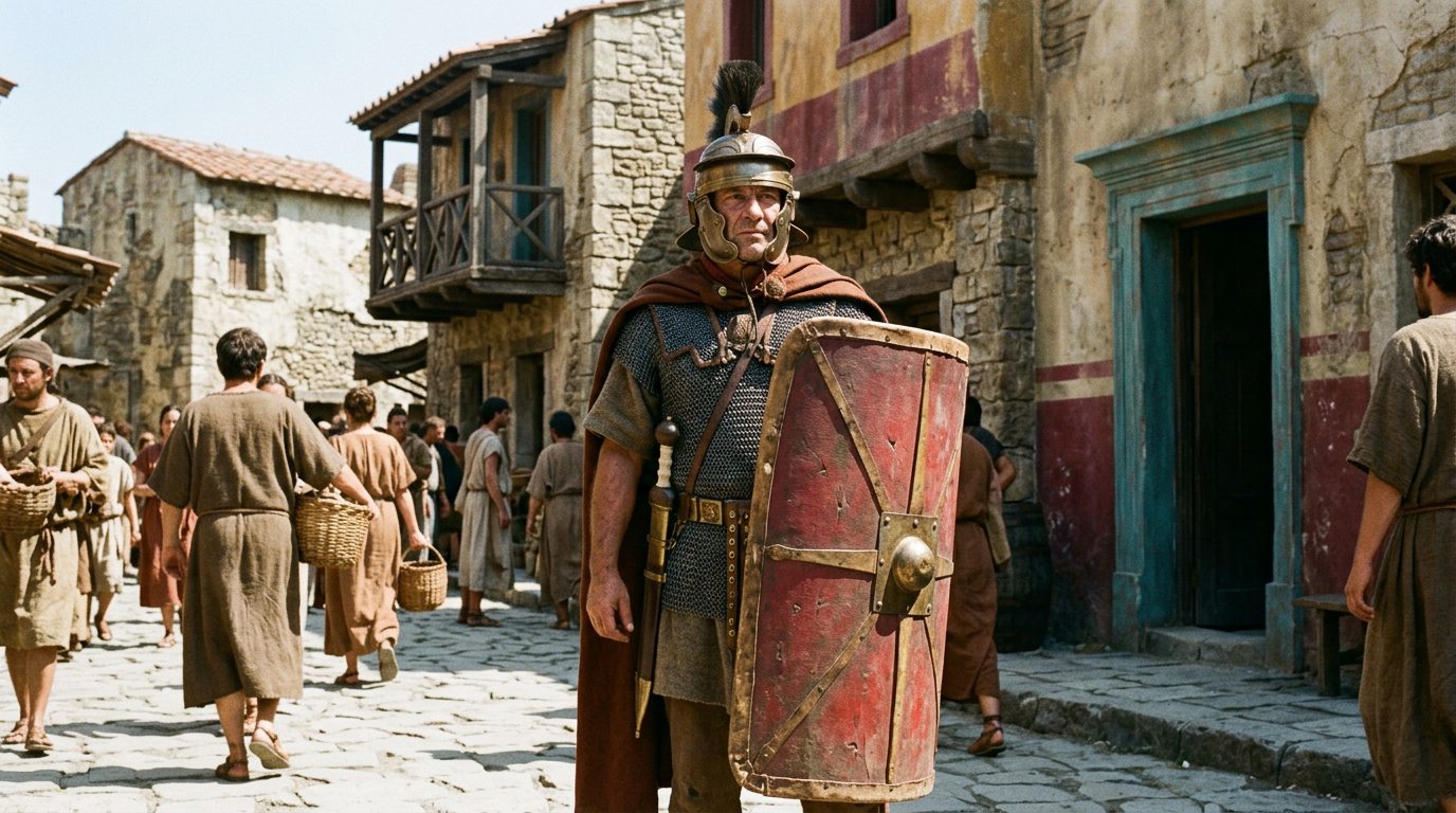 Scutum: The Rectangular Wall of Wood and Iron - Historical illustration