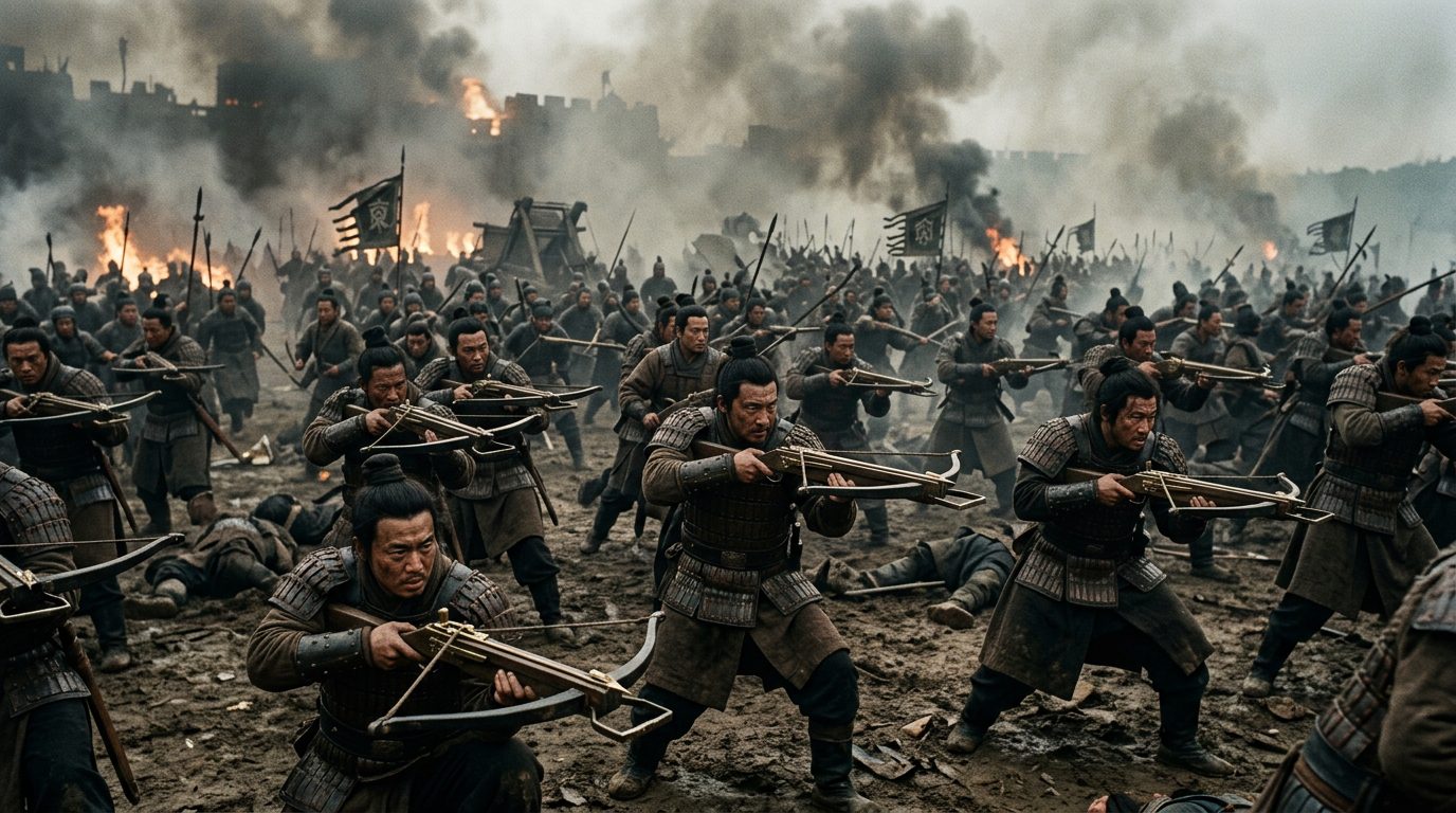 Chinese Mass-Produced Crossbows Equipped Armies of 100,000 Soldiers - Historical illustration