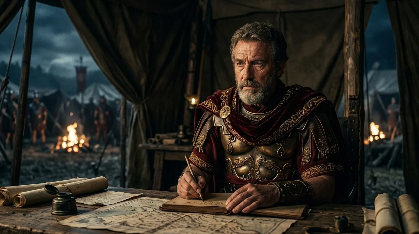 Marcus Aurelius Wrote Meditations While Commanding Rome’s Armies - Historical illustration
